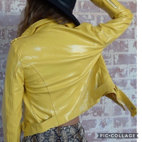 HP!!🎉🎉Fall Jacket-Motorcycle-Pop of Color - Picture 4 of 5